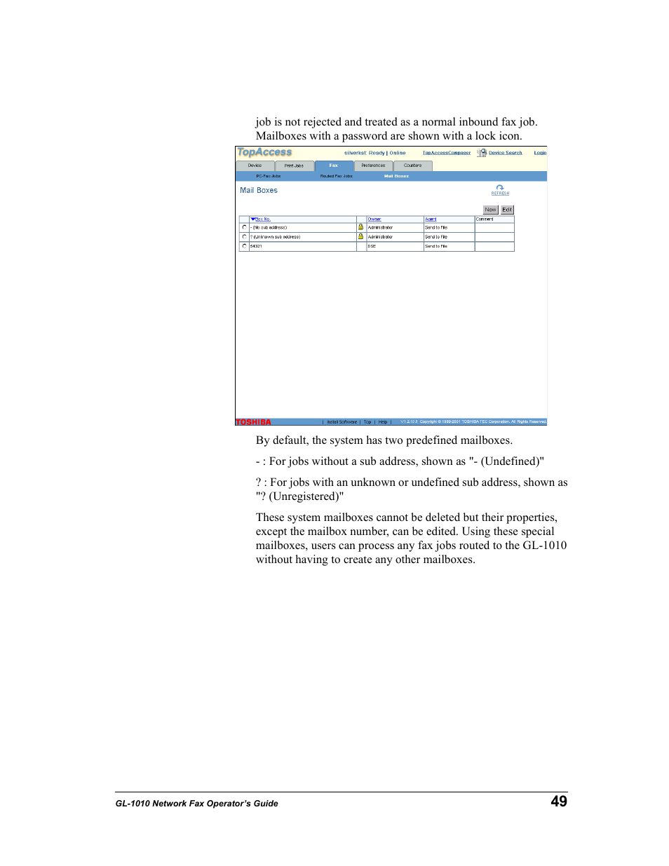 Toshiba GL-1010 User Manual | Page 49 / 97