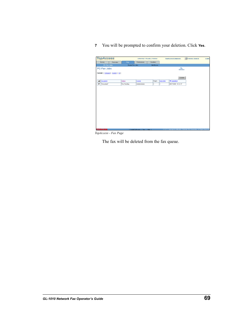 Toshiba GL-1010 User Manual | Page 69 / 97