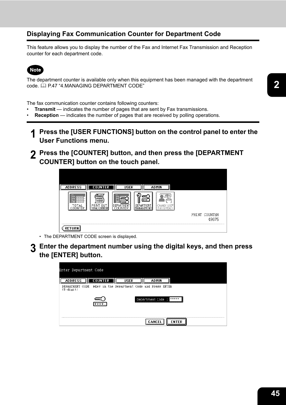 Toshiba E.STUDIO e-STUDIO 523 User Manual | Page 47 / 216