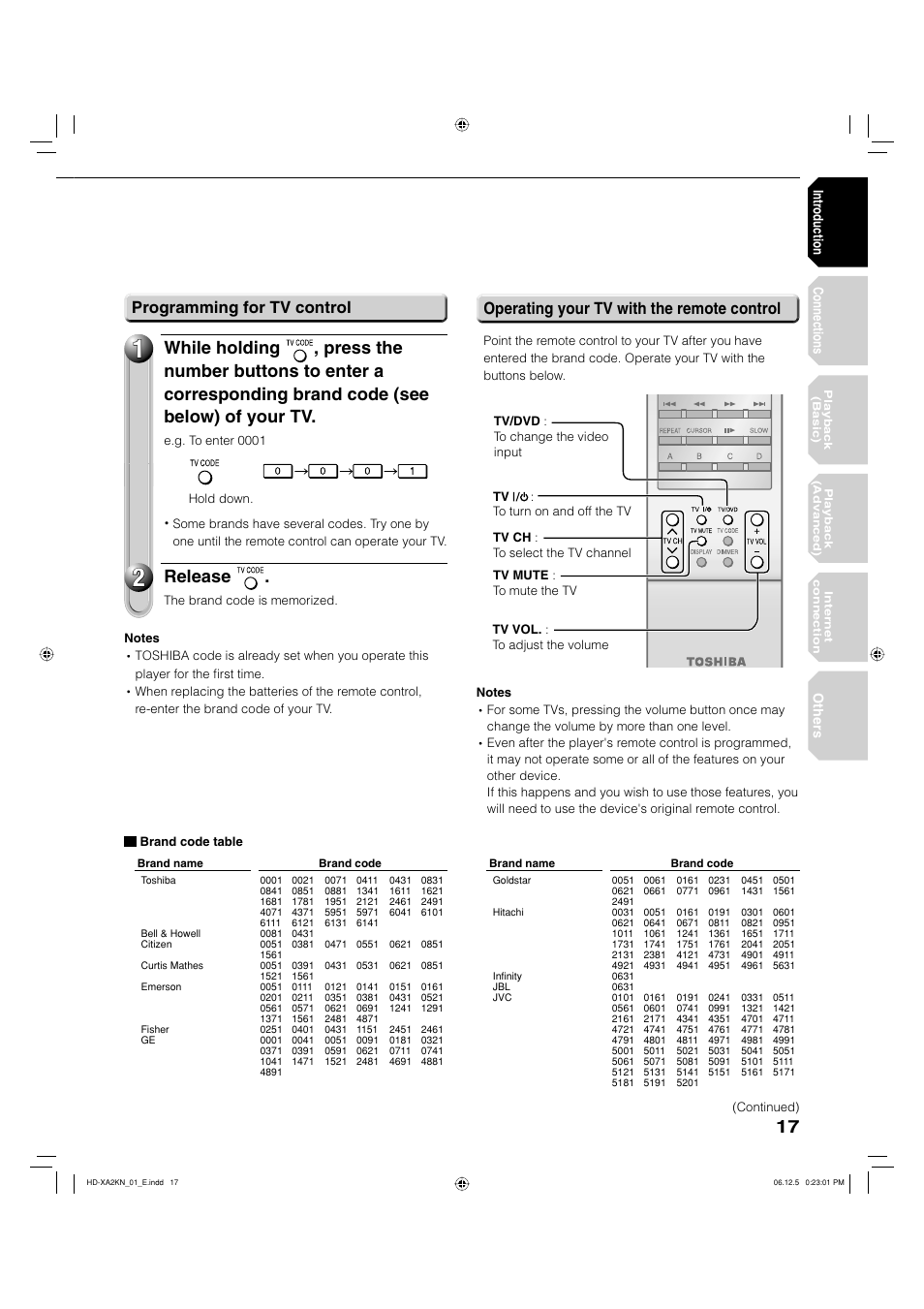 Release | Toshiba HD-XA2KN User Manual | Page 17 / 80