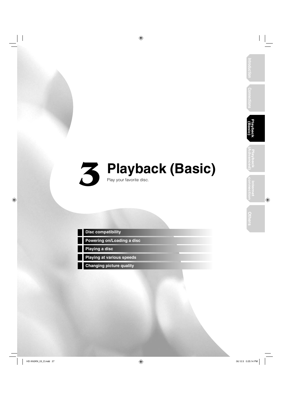 Playback (basic) | Toshiba HD-XA2KN User Manual | Page 27 / 80