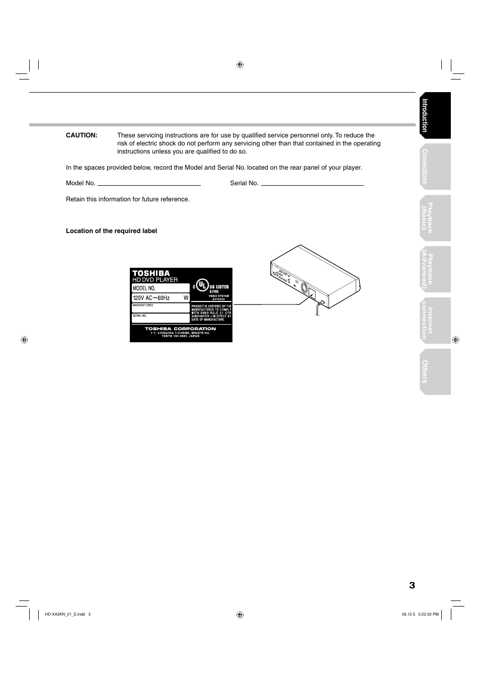 Toshiba HD-XA2KN User Manual | Page 3 / 80