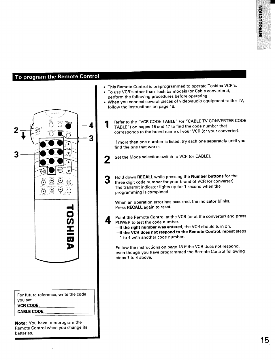 Toshiba TW56D90 User Manual | Page 15 / 71