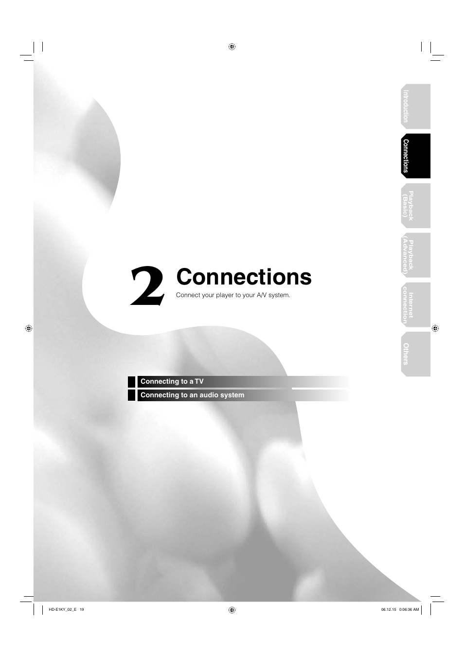 Connections | Toshiba HD-E1KY User Manual | Page 19 / 72