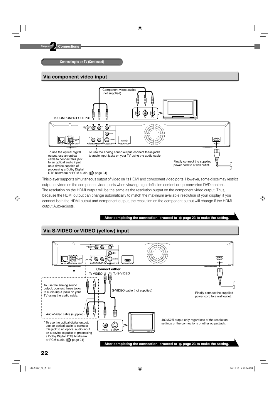 Toshiba HD-E1KY User Manual | Page 22 / 72