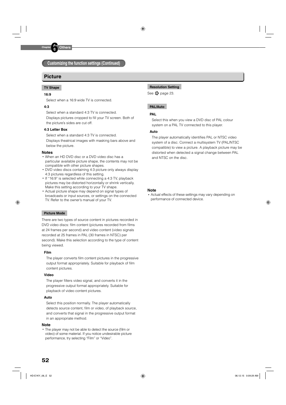 Picture | Toshiba HD-E1KY User Manual | Page 52 / 72