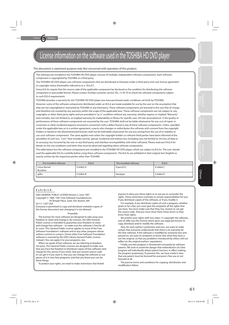 Toshiba HD-E1KY User Manual | Page 61 / 72