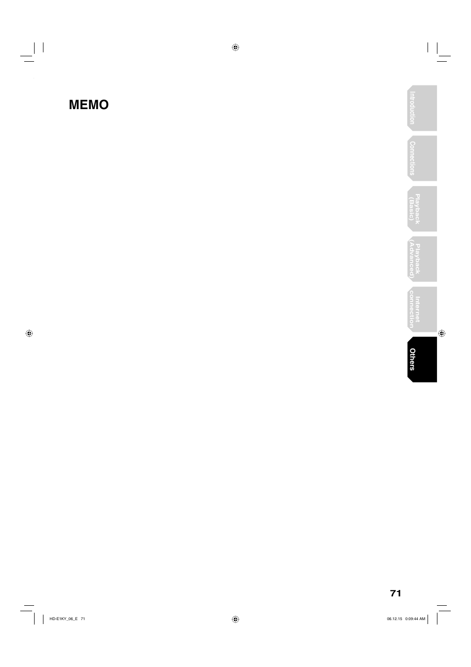 Toshiba HD-E1KY User Manual | Page 71 / 72