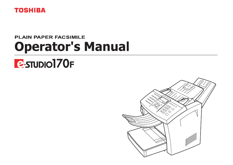 Toshiba e-STUDIO 170F User Manual | 244 pages