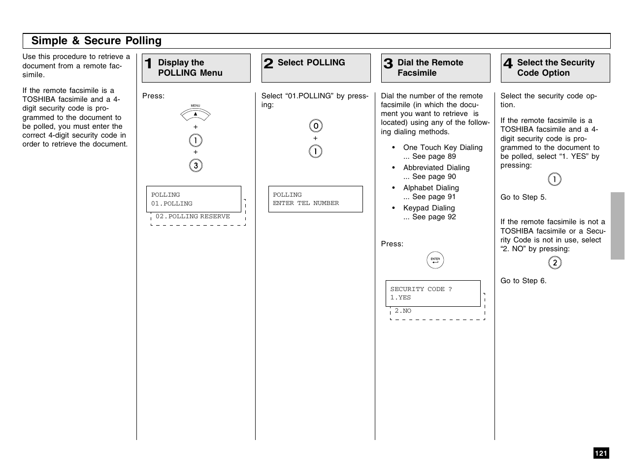 Simple & secure polling | Toshiba e-STUDIO 170F User Manual | Page 123 / 244