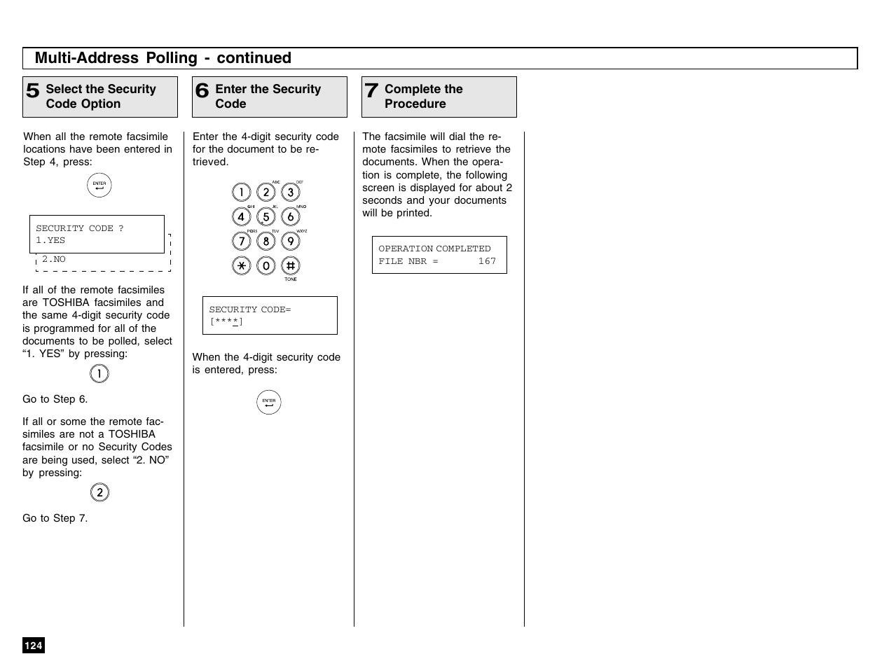 Multi-address polling - continued | Toshiba e-STUDIO 170F User Manual | Page 126 / 244