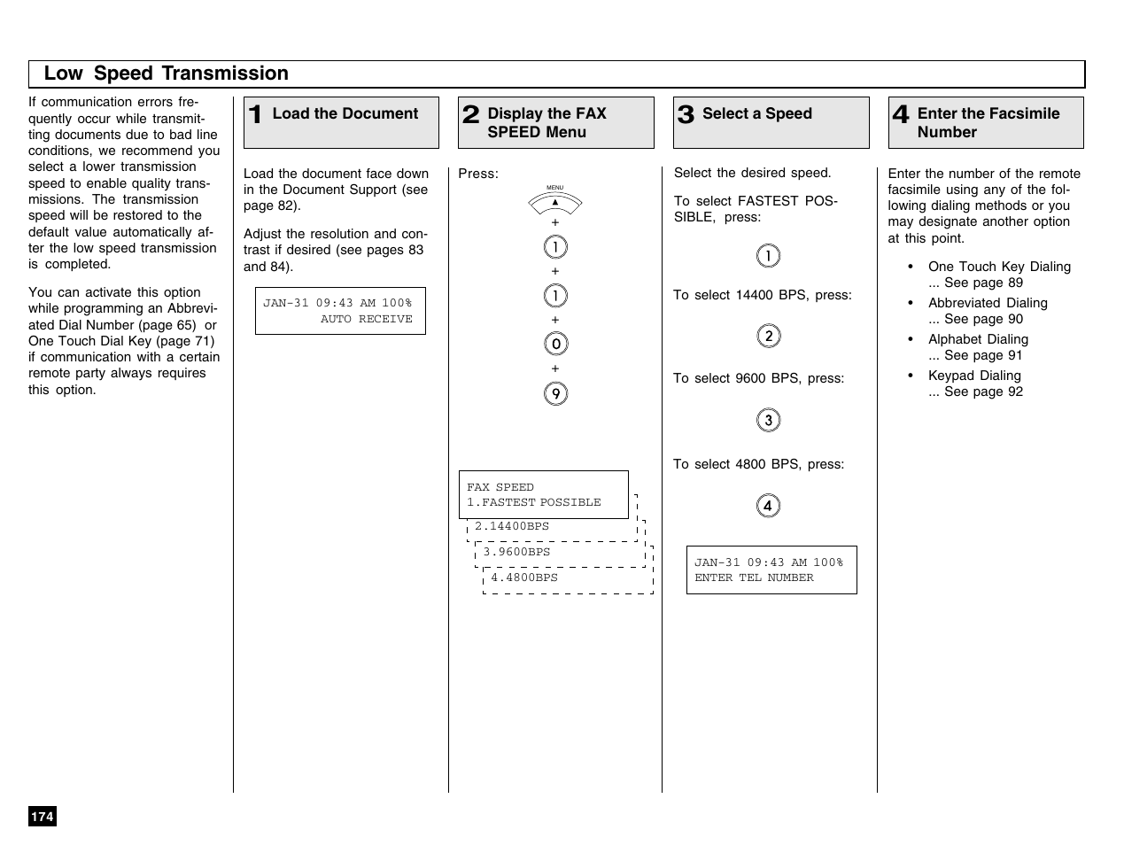 Low speed transmission | Toshiba e-STUDIO 170F User Manual | Page 176 / 244