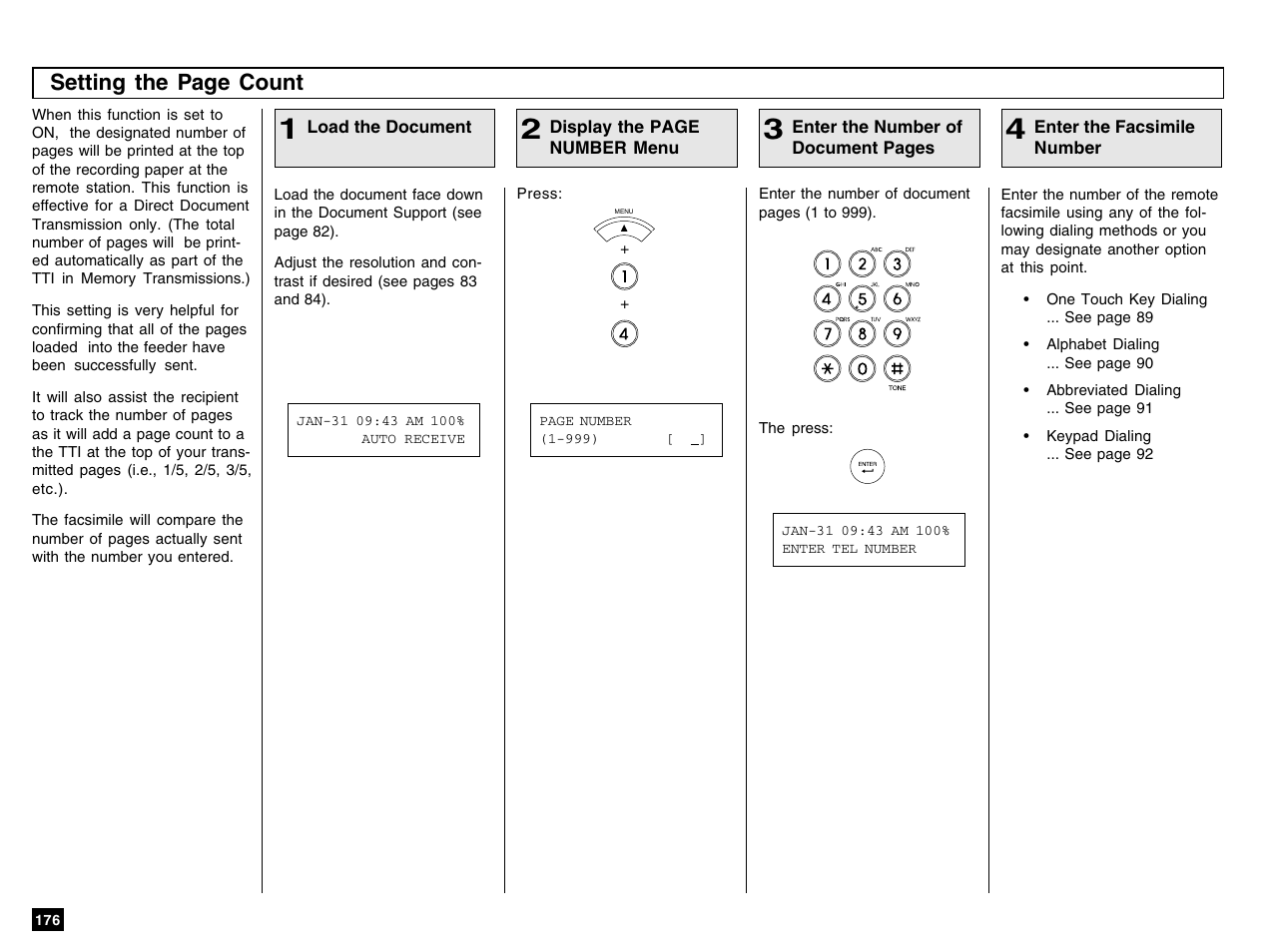 Setting the page count | Toshiba e-STUDIO 170F User Manual | Page 178 / 244