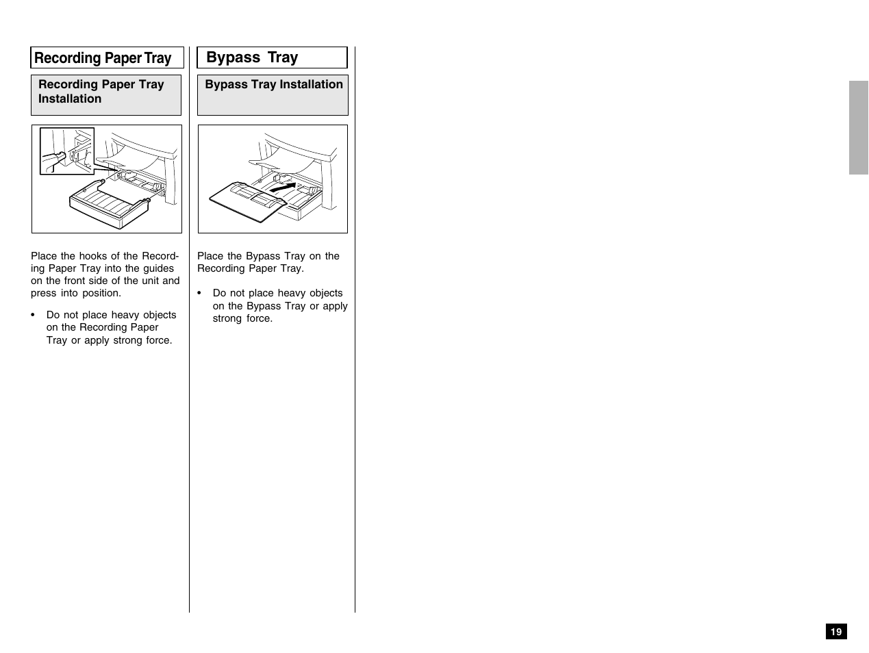 Bypass tray, Recording paper tray | Toshiba e-STUDIO 170F User Manual | Page 21 / 244