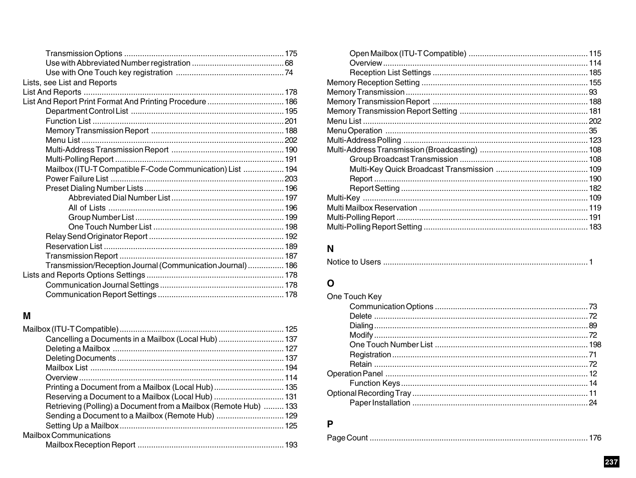 Toshiba e-STUDIO 170F User Manual | Page 239 / 244