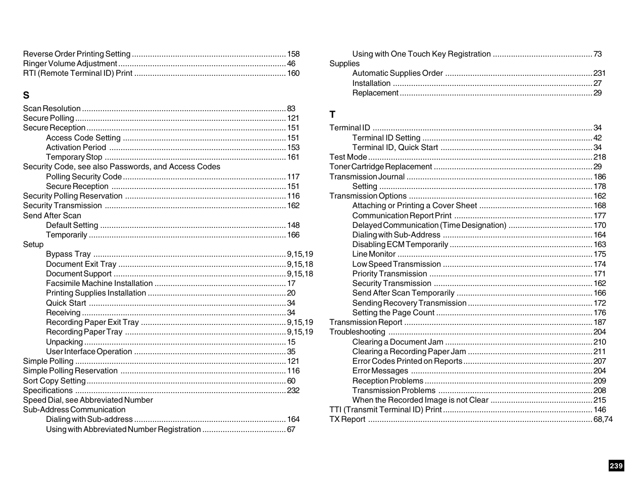 Toshiba e-STUDIO 170F User Manual | Page 241 / 244