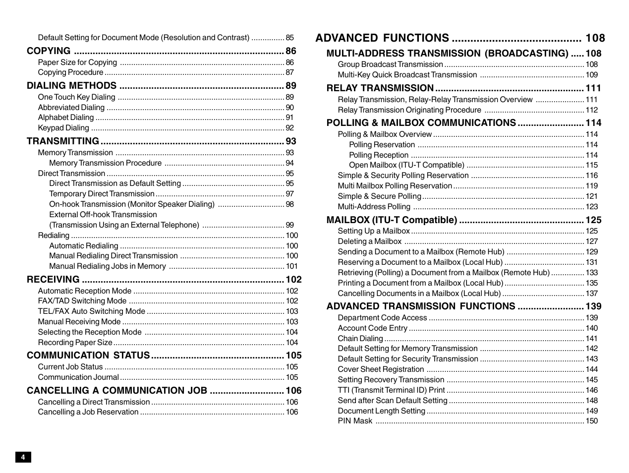 Toshiba e-STUDIO 170F User Manual | Page 6 / 244