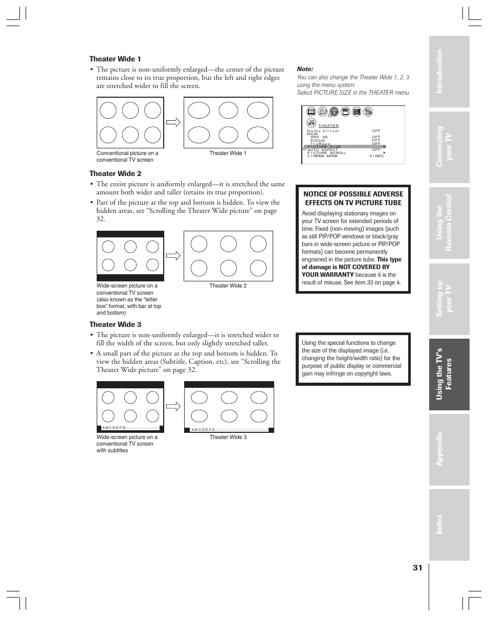 Toshiba 34HFX83 User Manual | Page 31 / 64