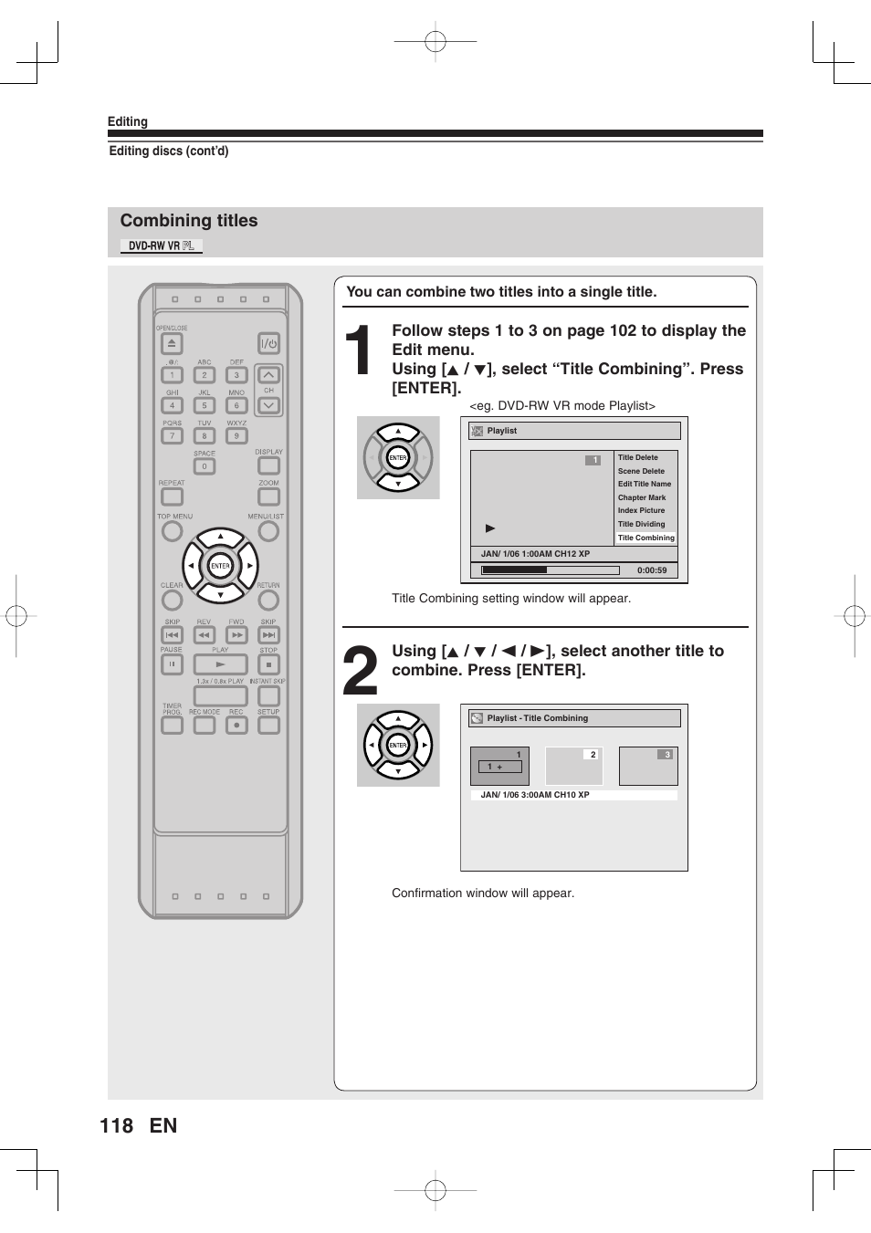 Toshiba D-RW2SU/D-RW2SC User Manual | Page 118 / 159