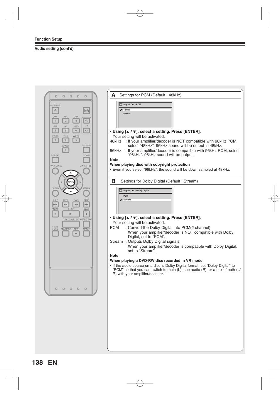 Toshiba D-RW2SU/D-RW2SC User Manual | Page 138 / 159