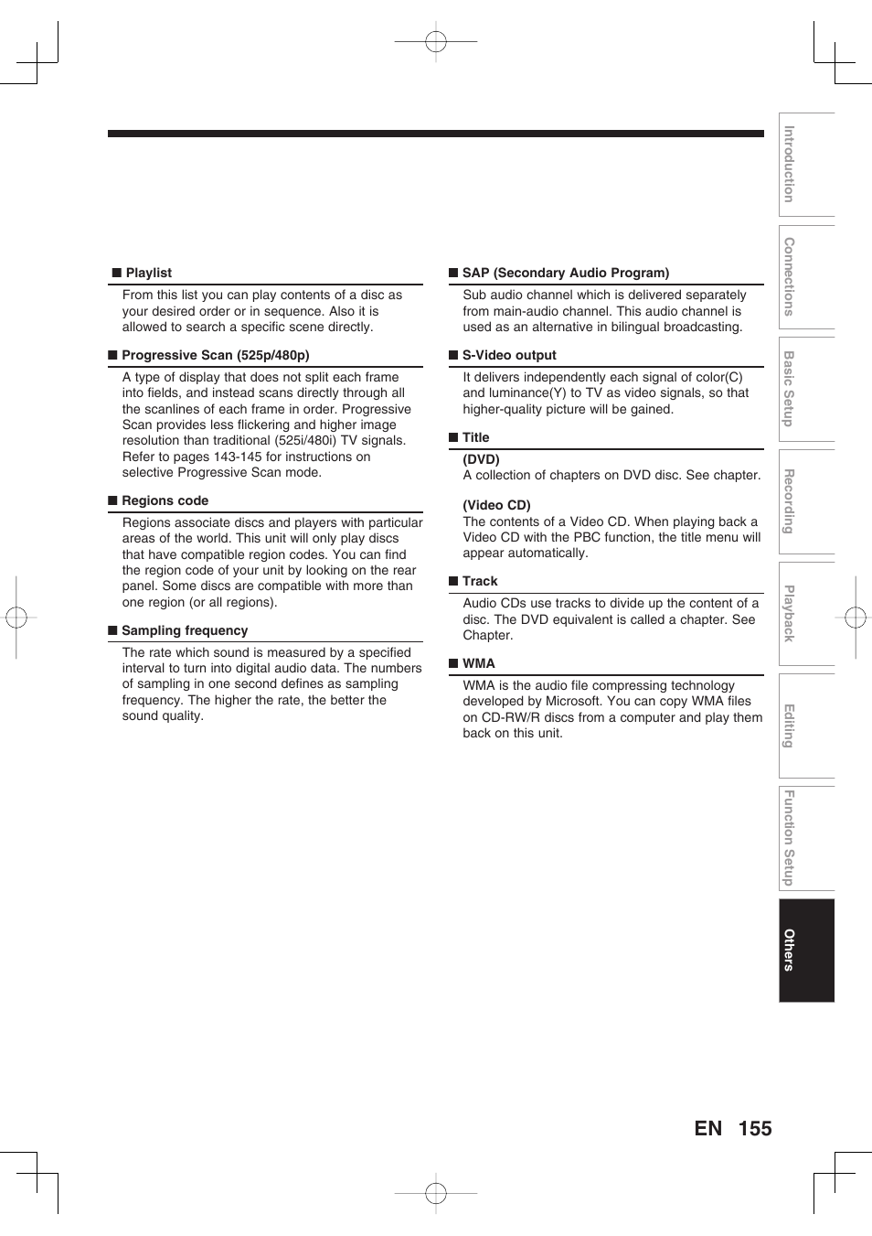 Toshiba D-RW2SU/D-RW2SC User Manual | Page 155 / 159