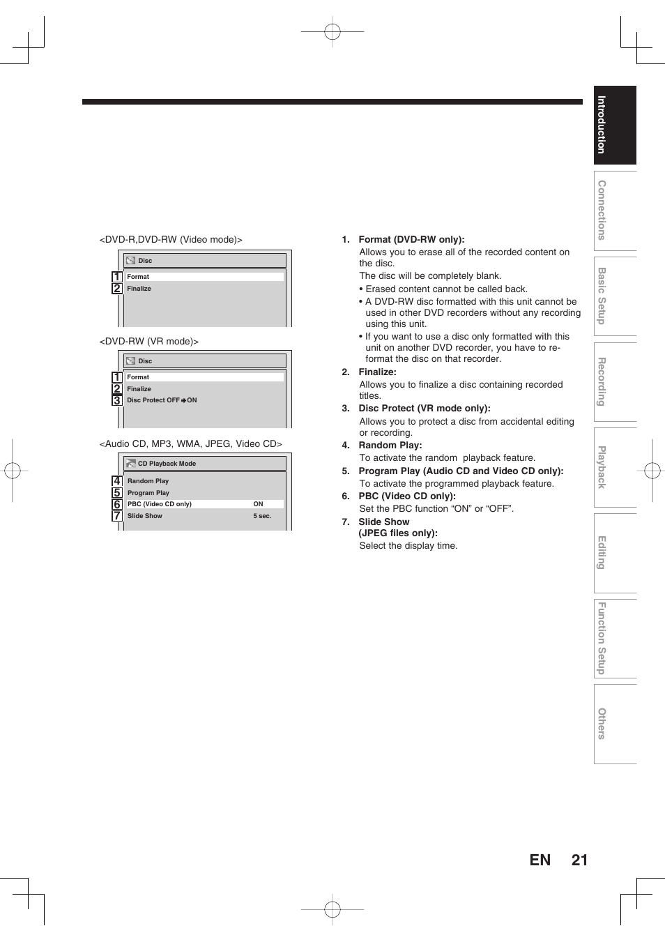 Toshiba D-RW2SU/D-RW2SC User Manual | Page 21 / 159