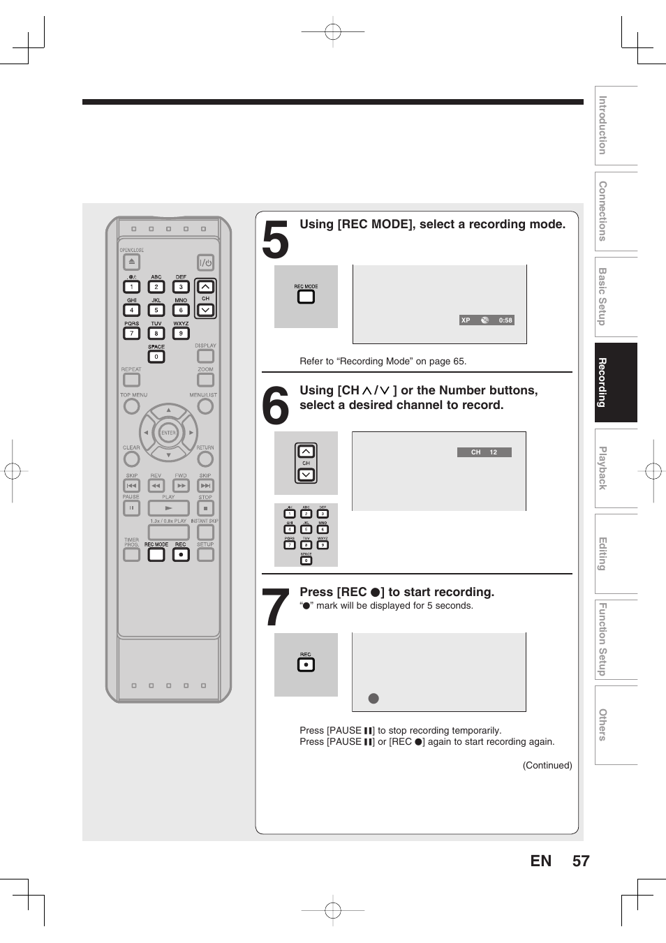 Toshiba D-RW2SU/D-RW2SC User Manual | Page 57 / 159