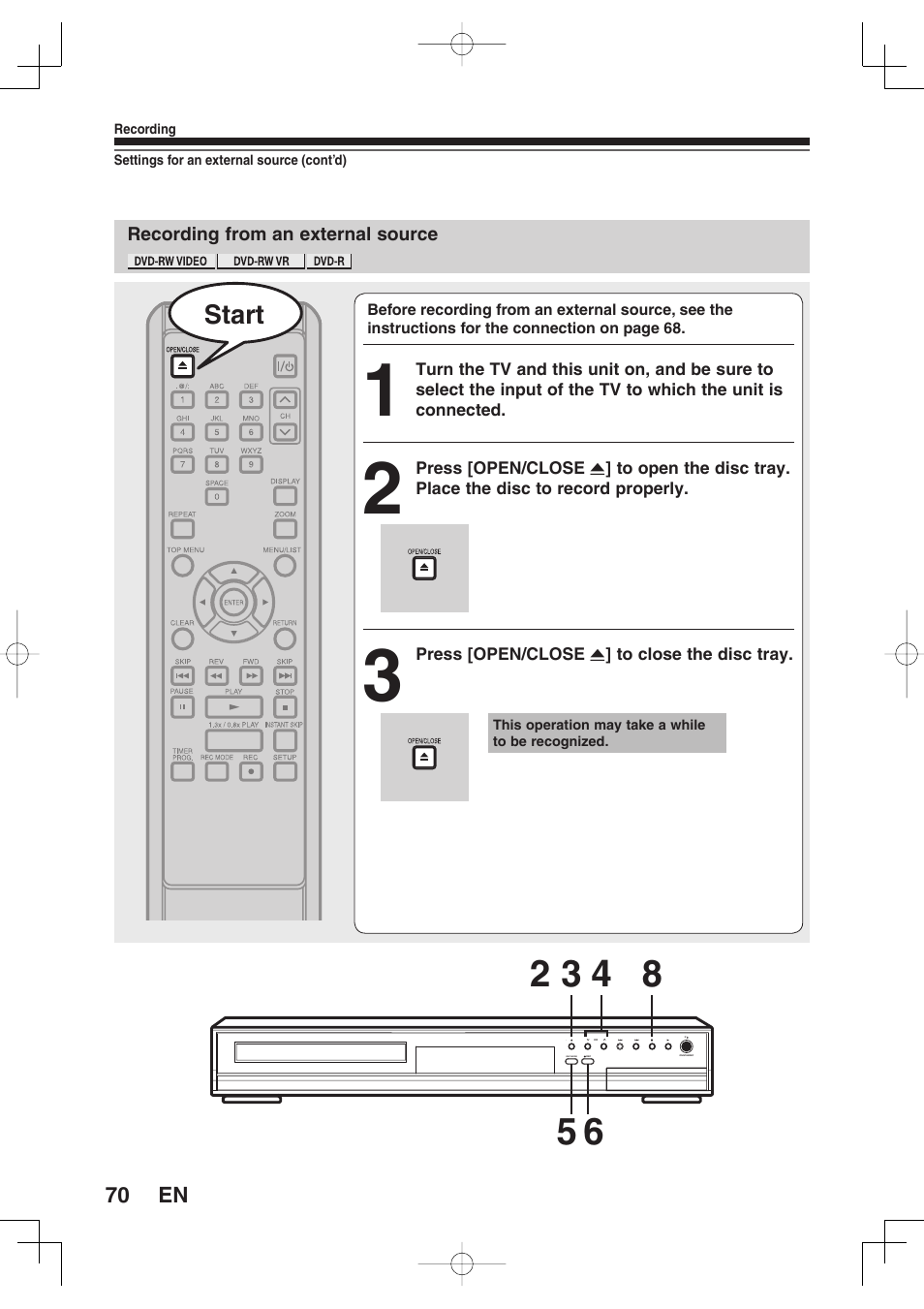 Toshiba D-RW2SU/D-RW2SC User Manual | Page 70 / 159