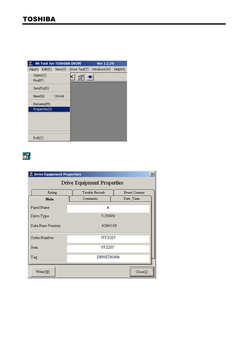 10] property detail description | Toshiba 6F3A4508 User Manual | Page 45 / 53