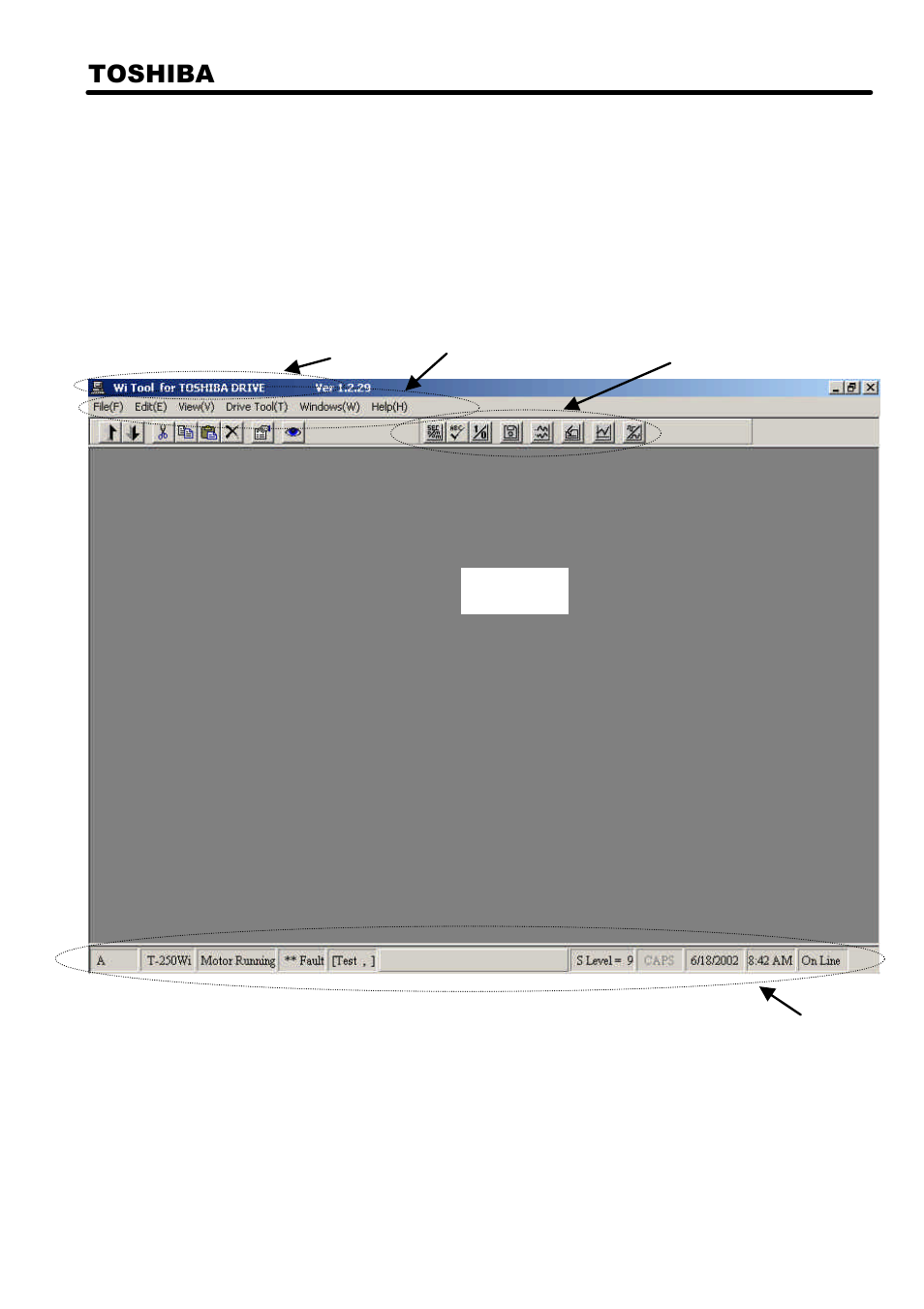 4] wi tool main window | Toshiba 6F3A4508 User Manual | Page 9 / 53