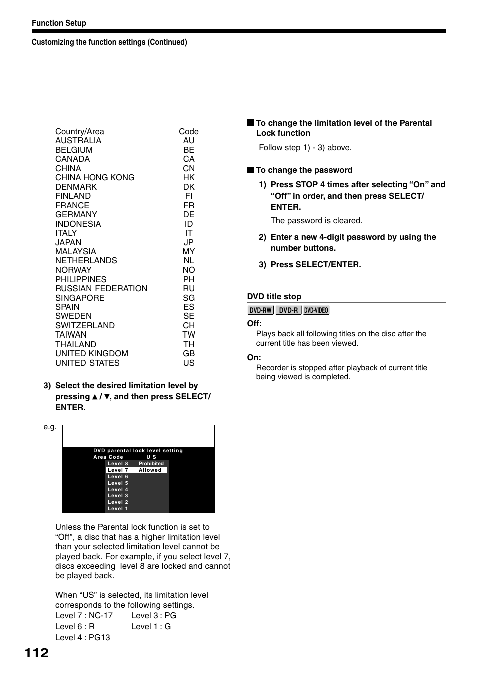 Toshiba D-KR4SU User Manual | Page 112 / 131