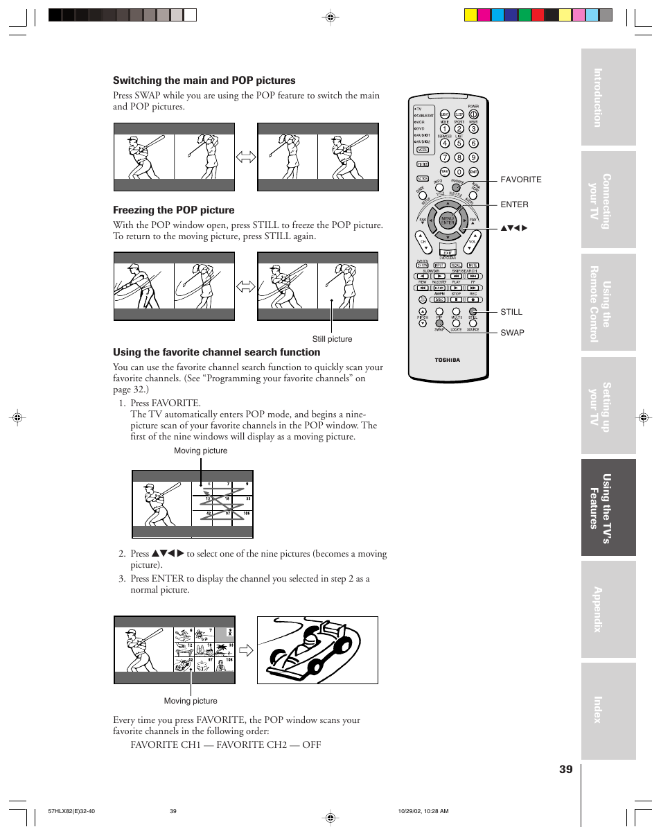 Toshiba 57HLX82 User Manual | Page 39 / 72