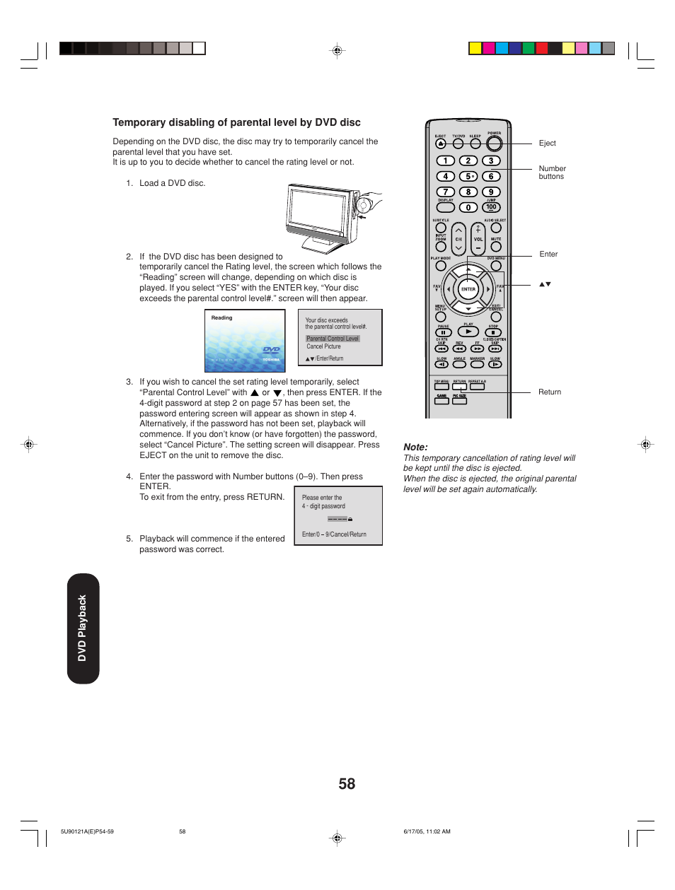 Toshiba 17HLV85 User Manual | Page 58 / 66