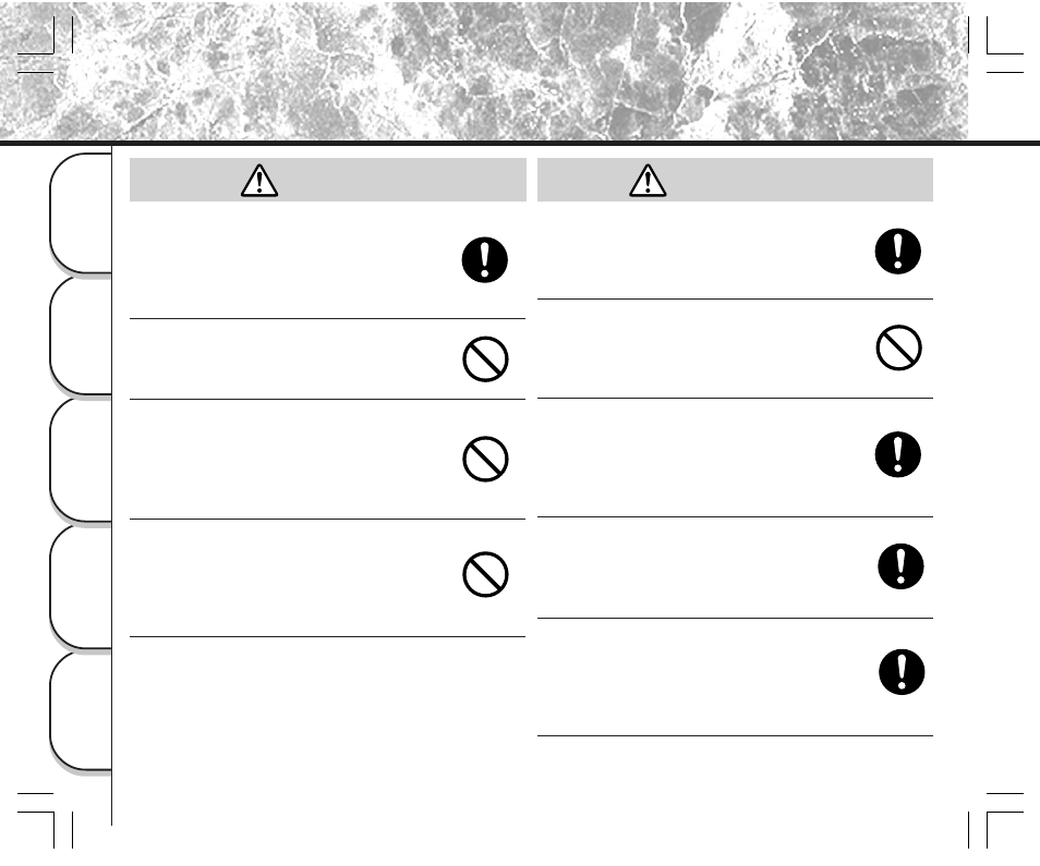 Caution, Safety precautions (continued) | Toshiba PDR-M11 User Manual | Page 14 / 272