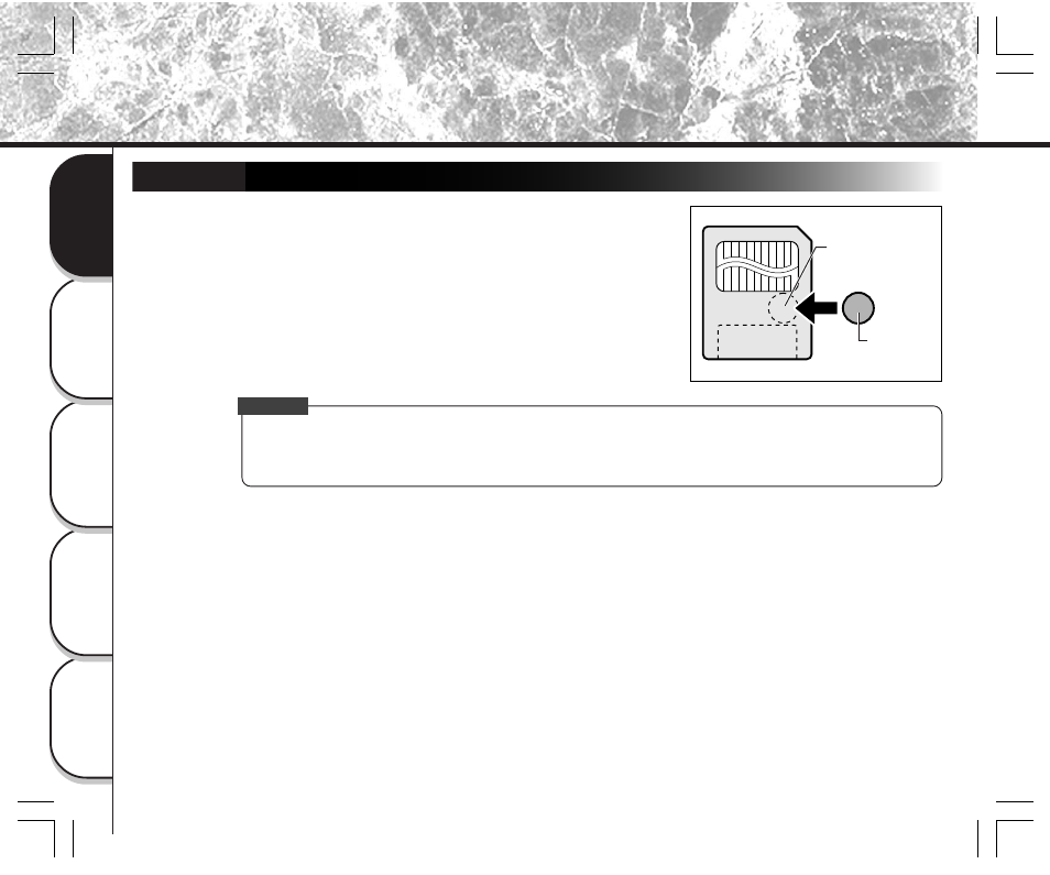 Über smartmedia™ (fortsetzung), Schreibschutz | Toshiba PDR-M11 User Manual | Page 214 / 272