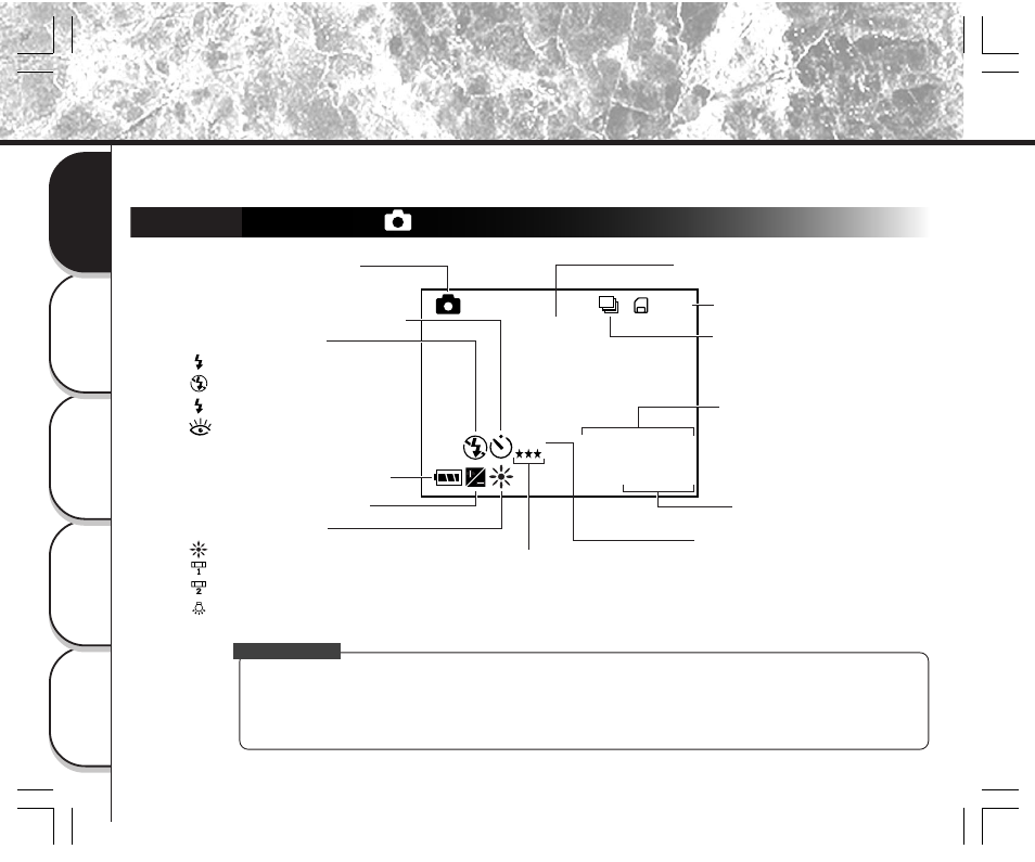 Lcd-monitordisplay, Im fotografie-modus ( [ ] ) | Toshiba PDR-M11 User Manual | Page 216 / 272