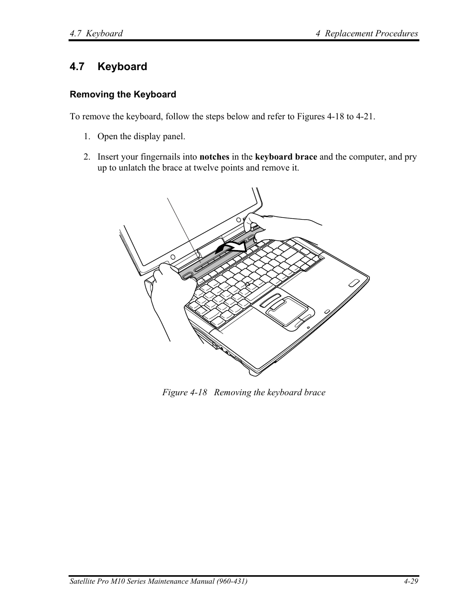 Keyboard, 7 keyboard | Toshiba M10 User Manual | Page 241 / 460