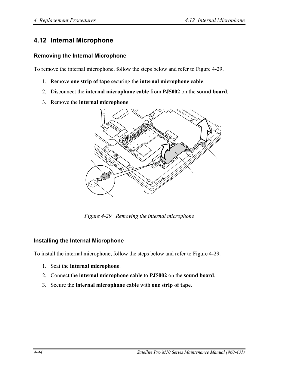 Internal microphone, 12 internal microphone | Toshiba M10 User Manual | Page 256 / 460