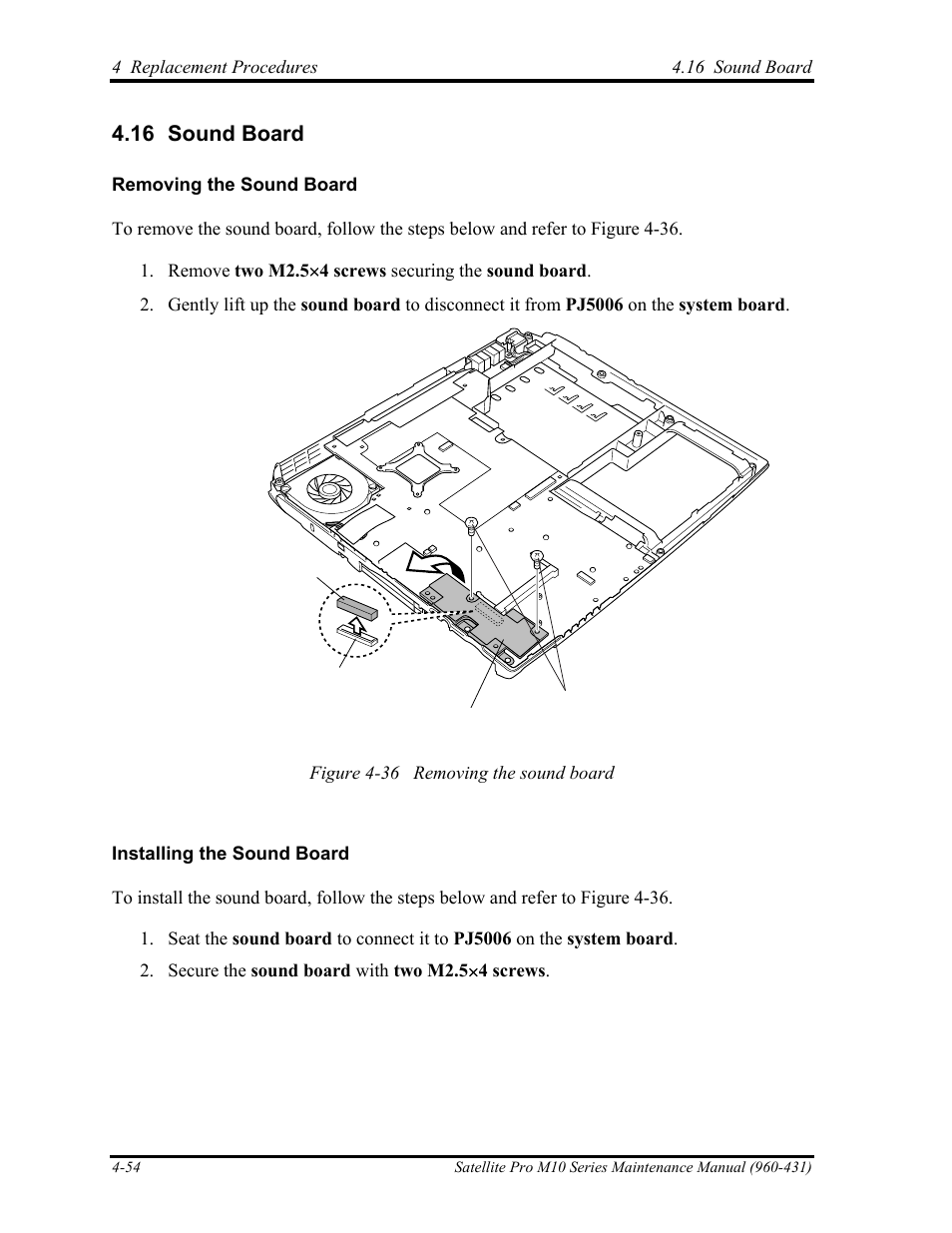 Sound board, 16 sound board | Toshiba M10 User Manual | Page 266 / 460