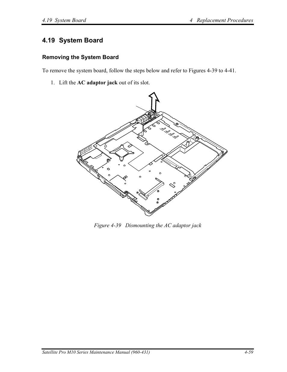System board, 19 system board | Toshiba M10 User Manual | Page 271 / 460
