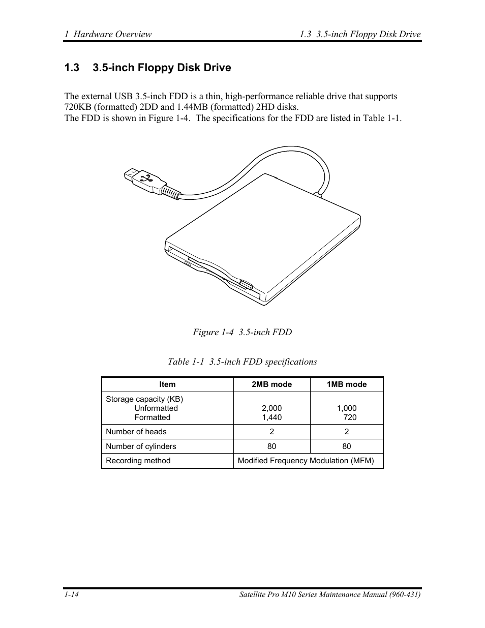 Inch floppy disk drive, 3 3.5-inch floppy disk drive | Toshiba M10 User Manual | Page 28 / 460