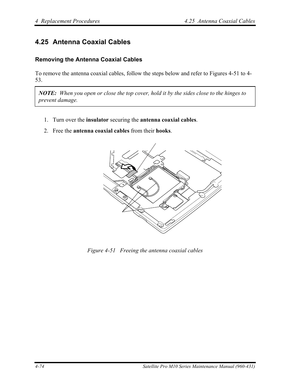 Antenna coaxial cables, 25 antenna coaxial cables | Toshiba M10 User Manual | Page 286 / 460