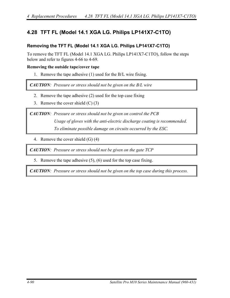 Tft fl (model 14.1 xga lg. philips lp141x7-c1to) | Toshiba M10 User Manual | Page 302 / 460