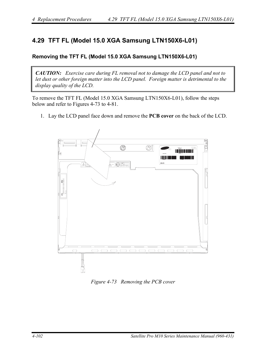 Tft fl (model 15.0 xga samsung ltn150x6-l01) | Toshiba M10 User Manual | Page 314 / 460