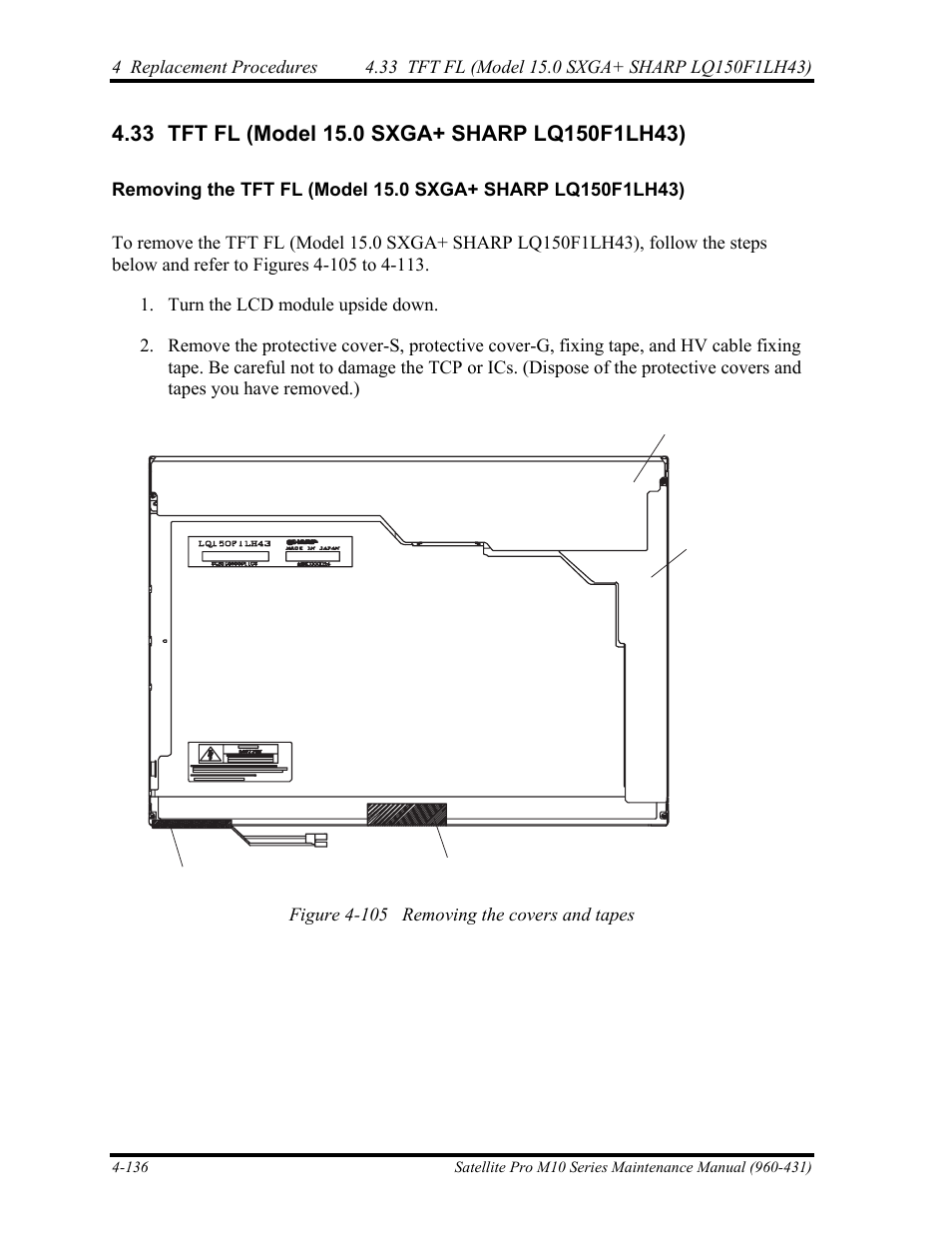Tft fl (model 15.0 sxga+ sharp lq150f1lh43) | Toshiba M10 User Manual | Page 348 / 460