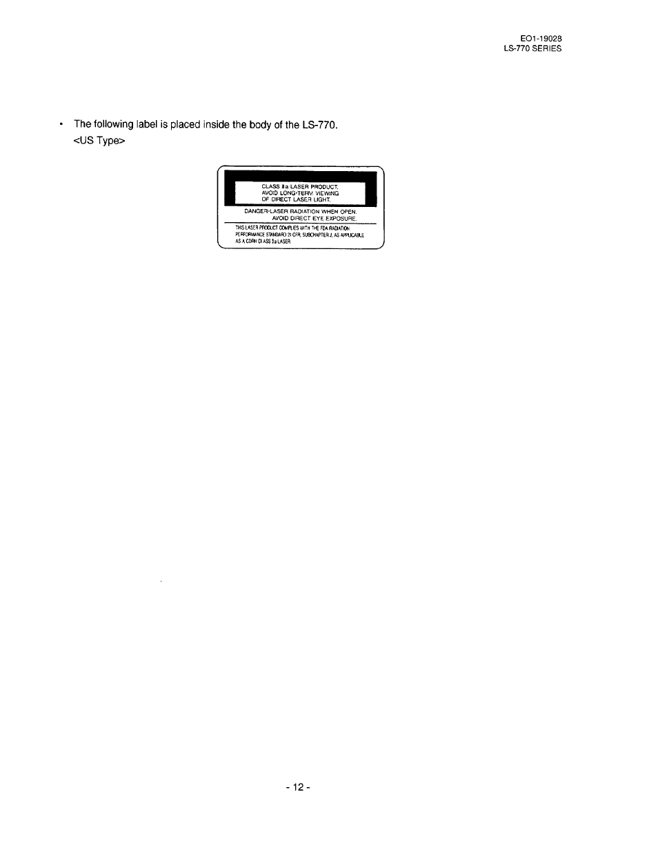 Toshiba TEC LS-770 SERIES User Manual | Page 22 / 23