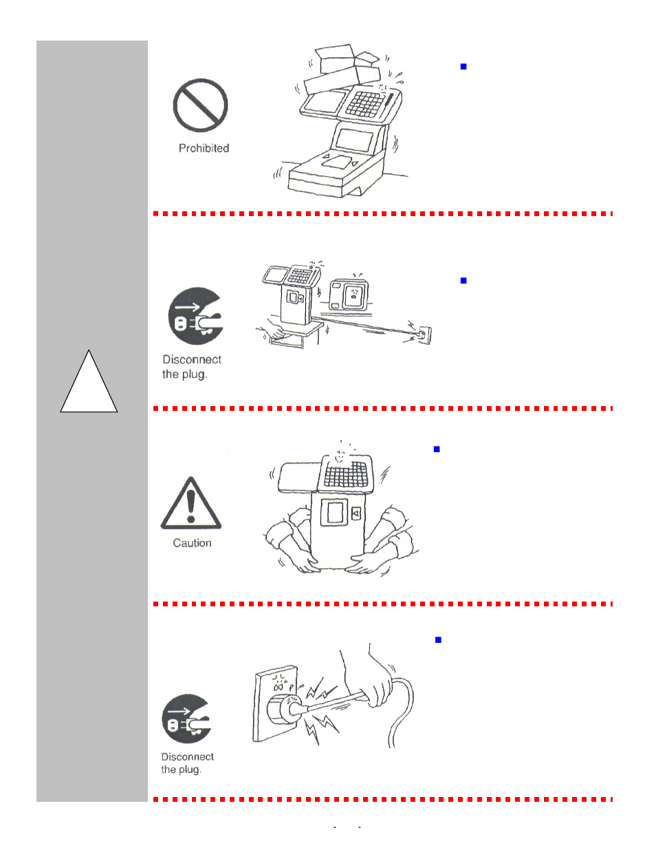Caution | Toshiba TEC LS-770 SERIES User Manual | Page 7 / 23