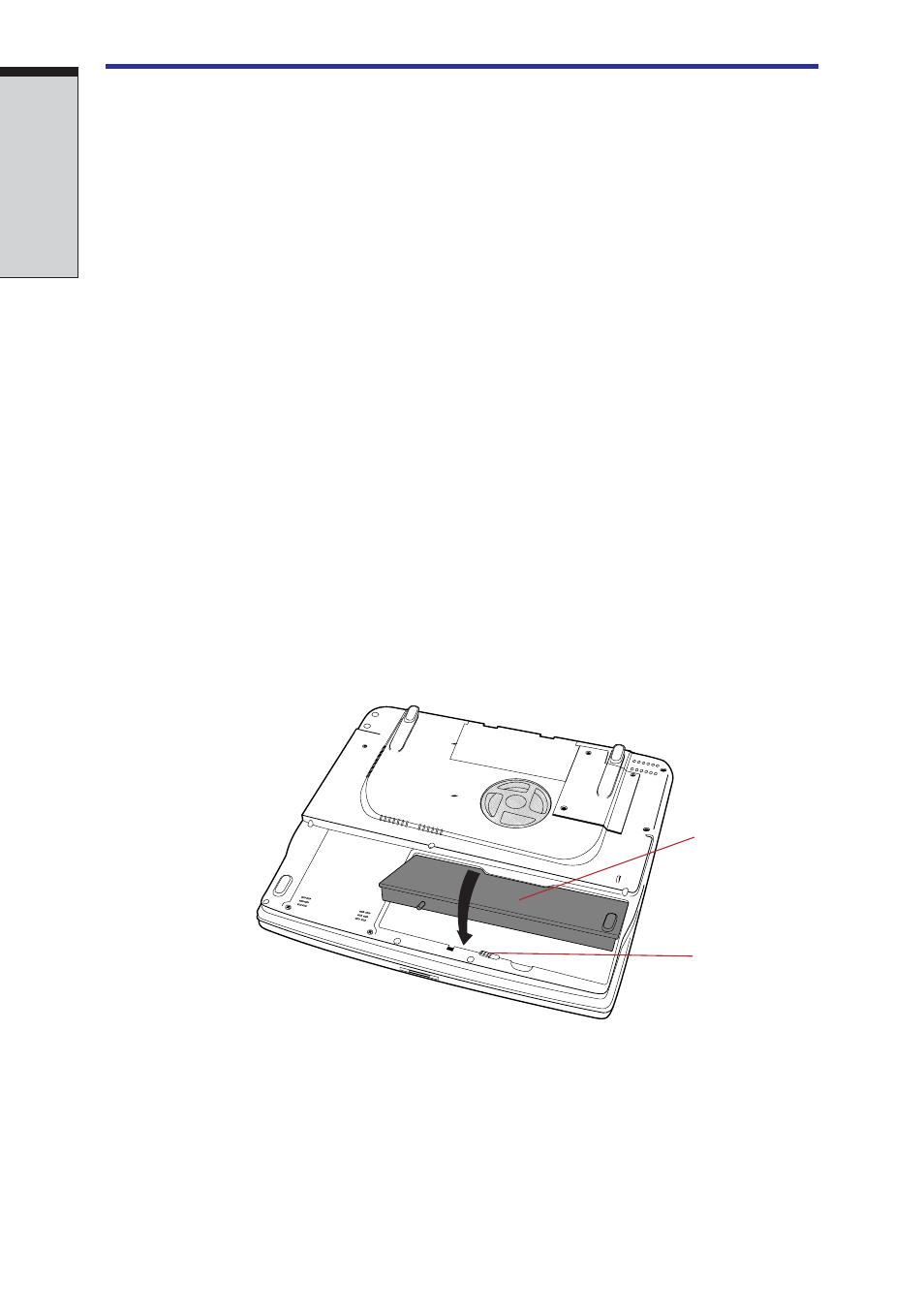 Installing the battery pack, Installing the battery pack -14 | Toshiba A40 Series User Manual | Page 148 / 286