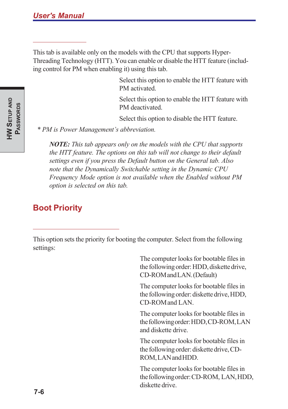 Boot priority | Toshiba A40 Series User Manual | Page 158 / 286