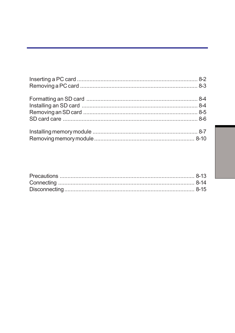 Optional devices, Chapter 8 | Toshiba A40 Series User Manual | Page 163 / 286